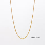 16~18" Stainless Steel DIY Chain Necklace, 18K Real Gold Plated, Making Jewelry Findings AL733