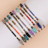 Bohemian Rainbow Natural Stones & Miyuki Beads Bracelet, Handmade Boho Jewelry AL745