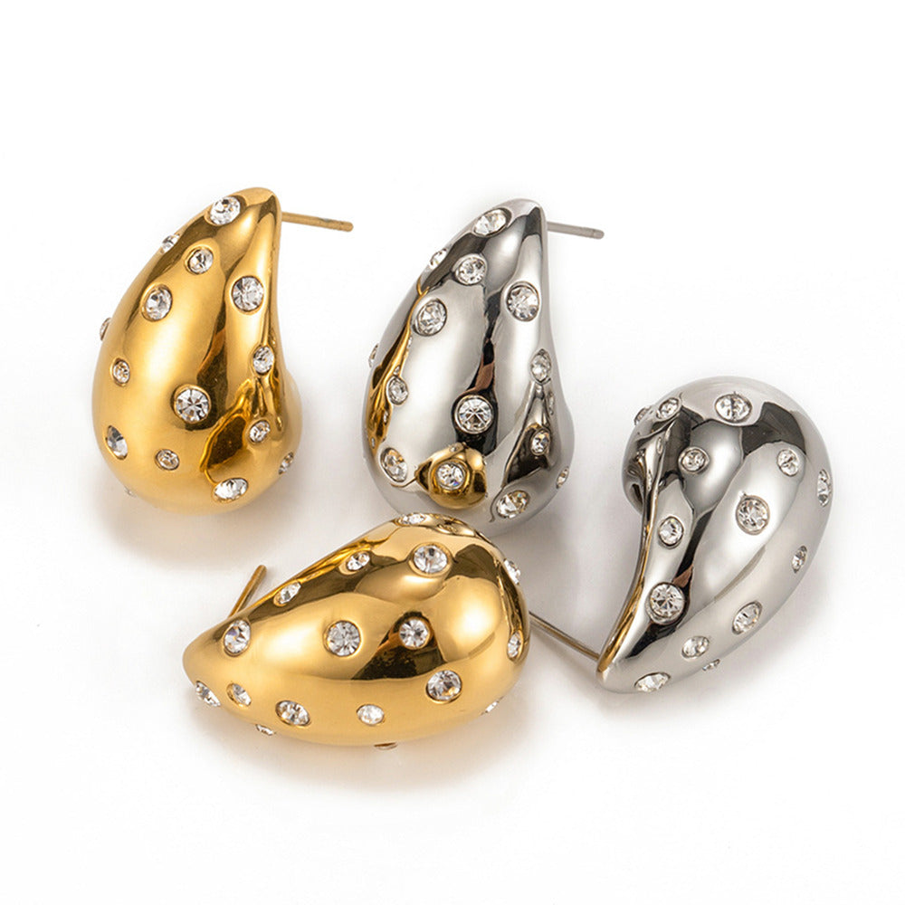 Gold Titanium Ball Studs | Hypoalergenic Earrings | Just-ti – Justti.ca