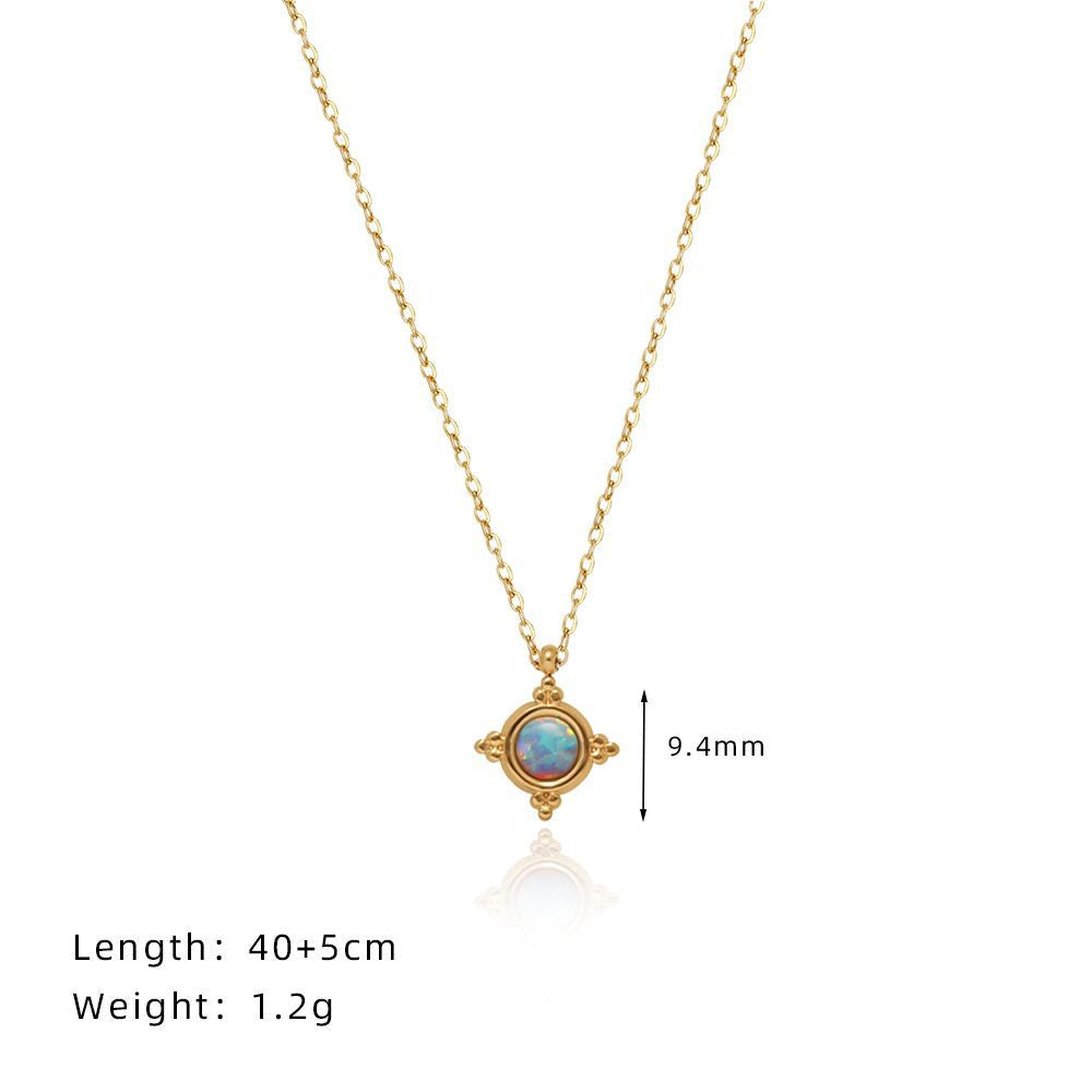 blue opal necklace
