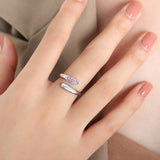 Gold Titanium Steel Rhinestone Pave Ring, Snake Ring Fashion Jewelry AL669