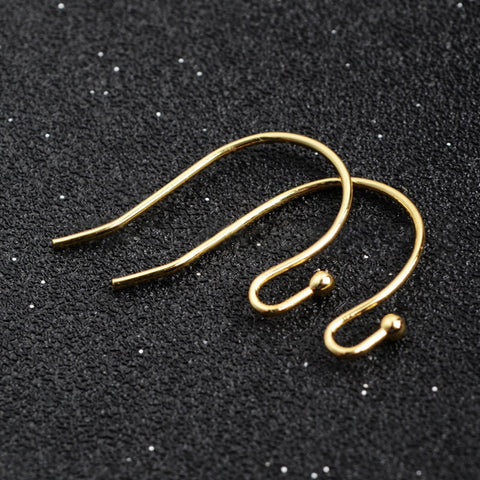 5 Pairs of Gold / Silver Plated Brass Ear Wires Earring Hooks, DIY Jewelry Making Earring Findings PJ025