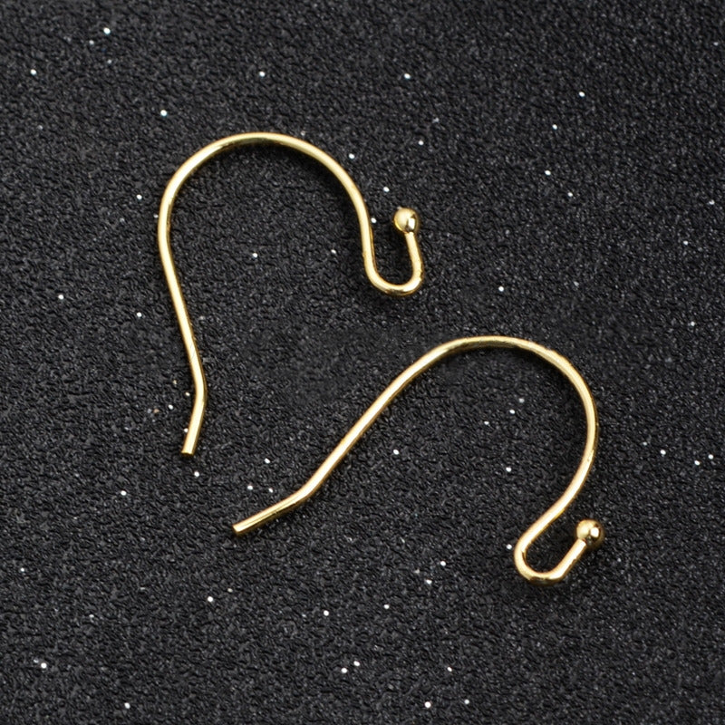 5 Pairs of Gold / Silver Plated Brass Ear Wires Earring Hooks, DIY Jewelry Making Earring Findings PJ025