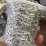 16 Feet Gold Plated Brass Oval Link Chain, Paper Clip Chain Finding PJ495