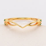 2 Pcs/Set of 925 Sterling Silver Gold Plated Green CZ Leaf Oval Moss Agate Rings SS282-2