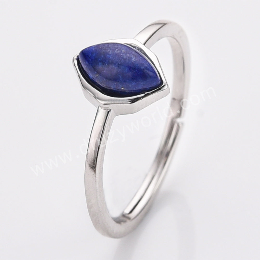 lapis lazluli 925 sterling silver ring