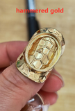 Gold/Silver Plated Ring Blank Bezel With With Decorative Pattern PJ087-G/S