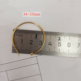 20 Pcs Silver Plated Brass 30mm 35mm Hoop Earring Findings No Ear Backs Circle Round Earrings DIY Making Jewelry PJ246