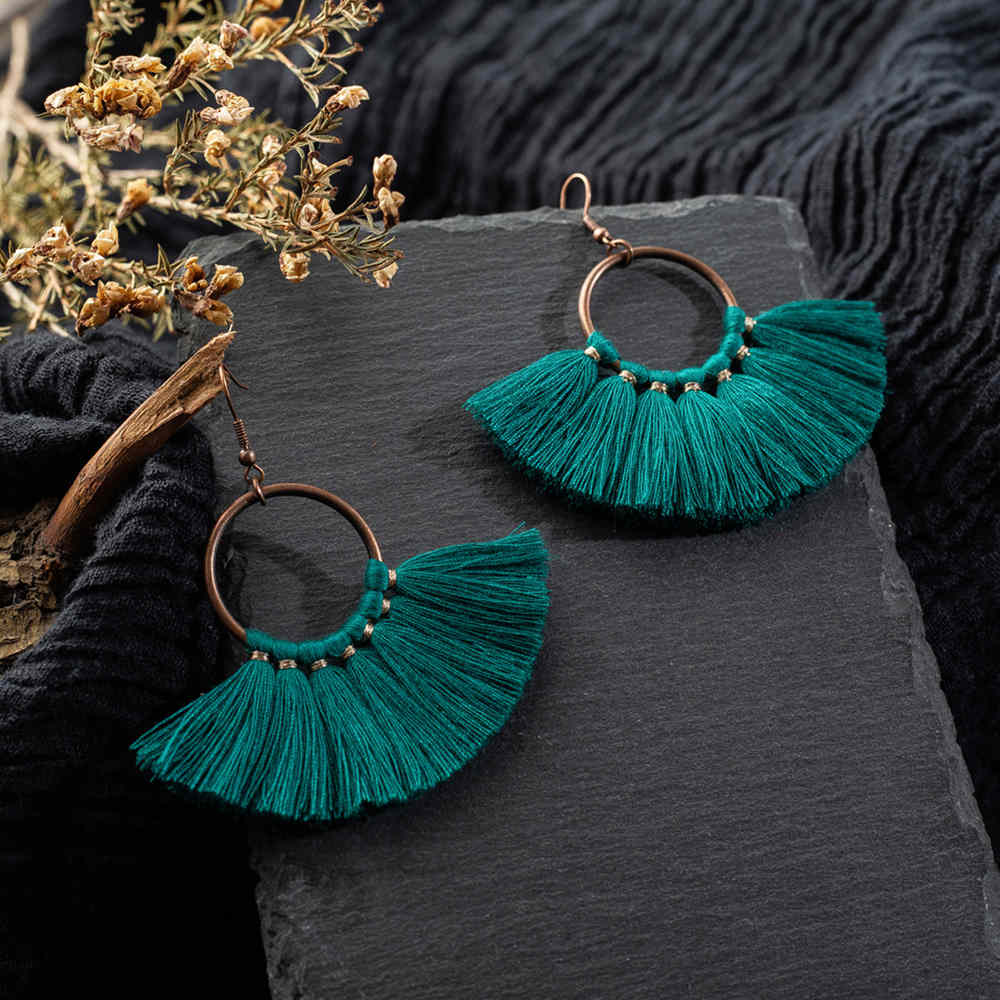 Bohemian on sale tassel earrings