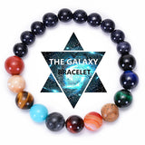 Natural Blue Sandstone Eight Planetary Bracelet, Gemstone Galaxy Galaxy Solar System Planet Bracelet Jewelry AL048