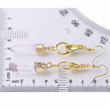 Natural Raw Crystal Point Earrings AL143