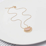 18” Rose Quartz Lapis Lazuli Amethyst Gold Necklace AL430
