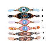 Evil Eye Miyuki Bead Bracelet