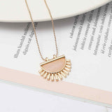 18” Rose Quartz Lapis Lazuli Amethyst Gold Necklace AL430