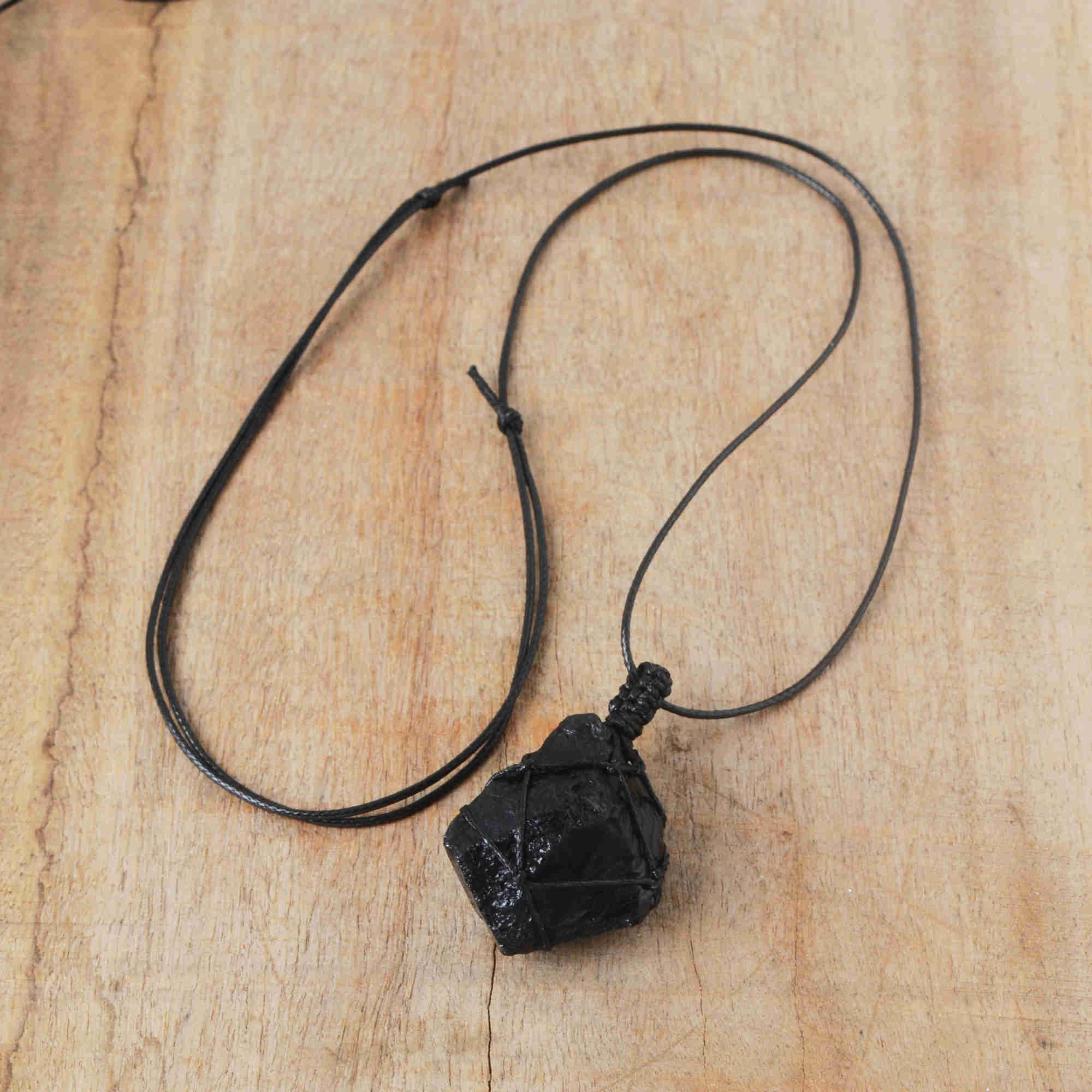 black obsidian necklace, wrap necklace, handmade necklace, healing crystal stone necklace, gemstone jewelry, wholesale supply