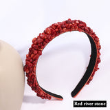 Baroque Style Popular Natural Stone Chips Headbands
