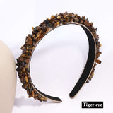 Baroque Style Popular Natural Stone Chips Headbands