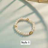 Natural Pearl Ring Gold WX1790