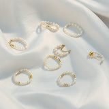 Natural Pearl Ring Gold WX1790