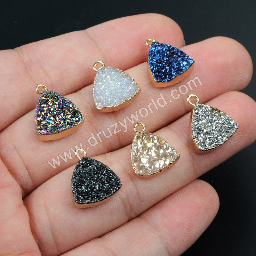 Colorful Druzy Charm