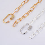 Big Chain Choker Necklace Summer Trend HD0351