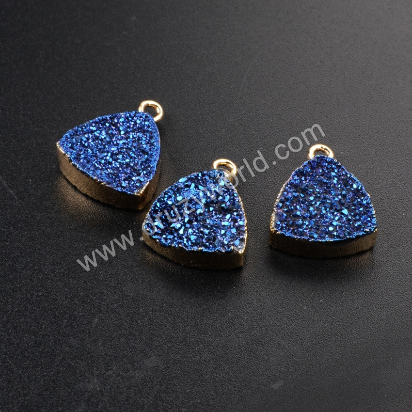 Blue Druzy Charm