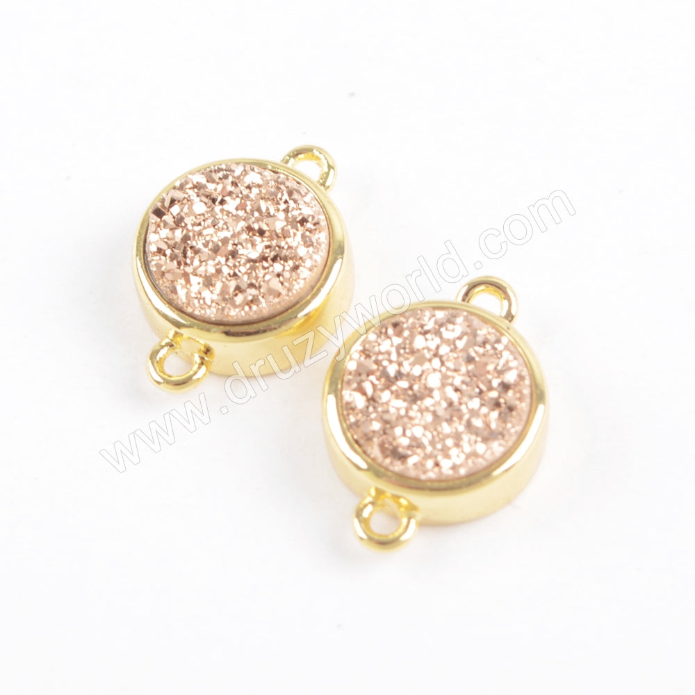 rose gold connector gold plated