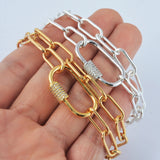 Big Chain Choker Necklace Summer Trend HD0351