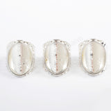 Gold/Silver Plated Ring Blank Bezel With With Decorative Pattern PJ087-G/S