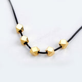 50pcs Gold Plated Brass Dodecahedron Bead PJ104