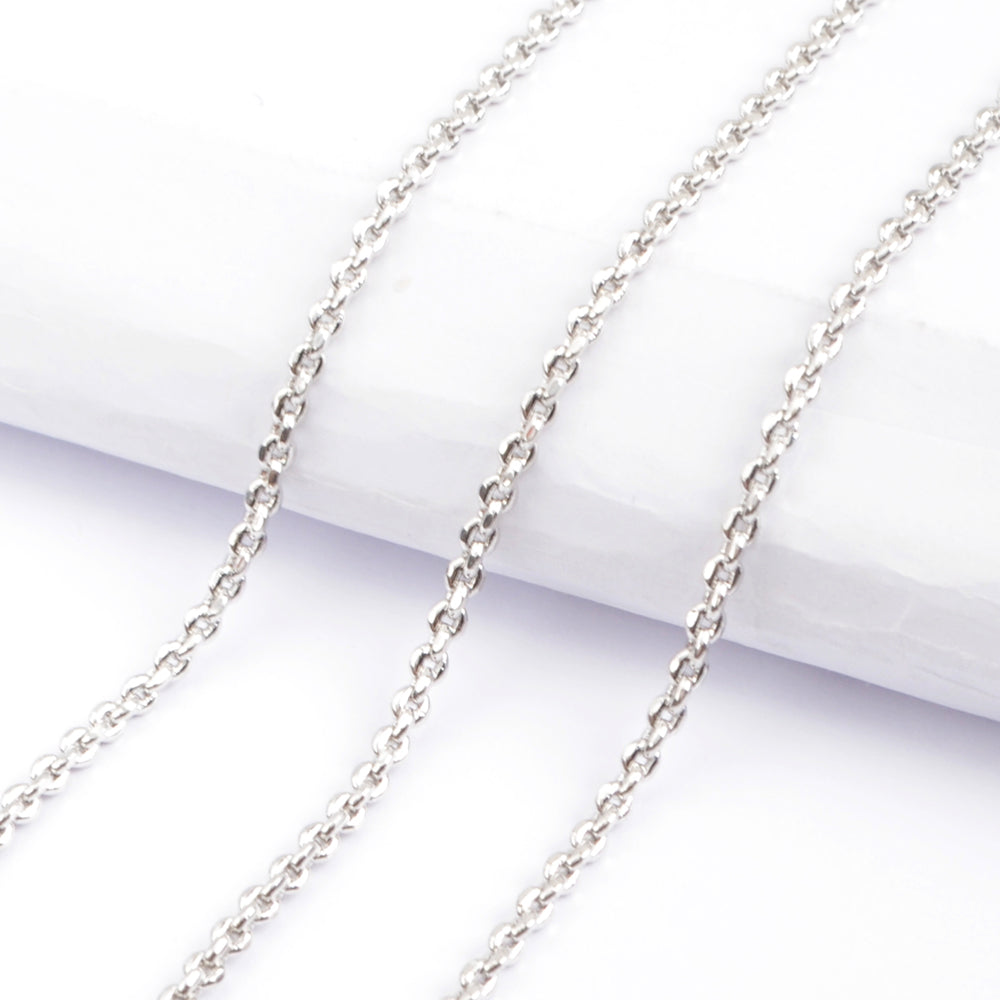 10 Pcs Gold Plated 1mm Thin Connector Chain Necklace, Jewelry Finding PJ271-G