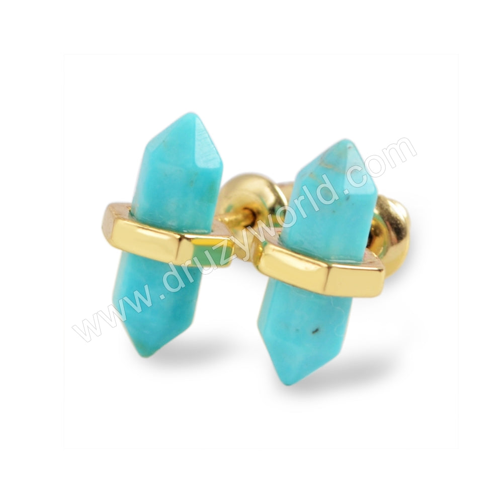 Natural Turquoise Studs For Women