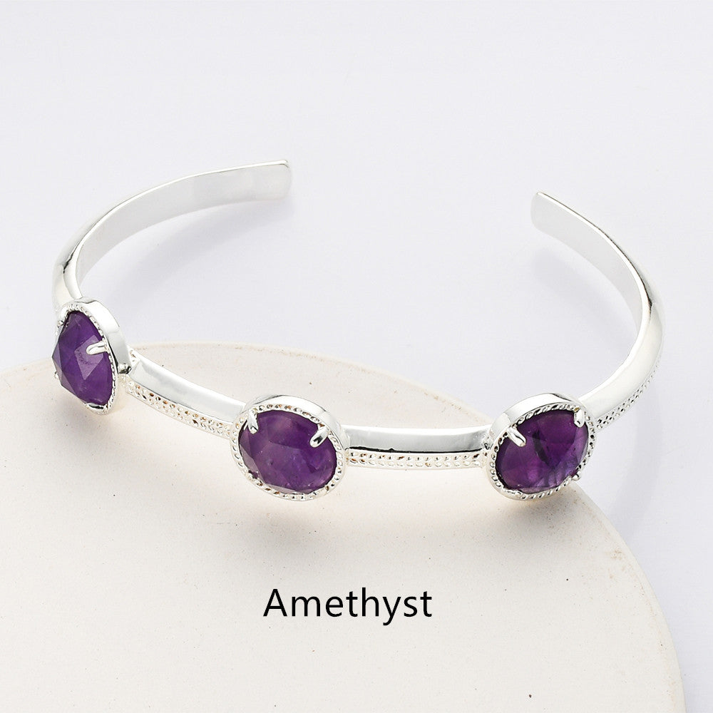 amethyst bracelet,  gemstone bracelet