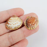 Gold Plated Scallop Shell Charm G1597