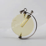 Natural Multi-kind Stones Perfume Bottle Pendant Silver Plated WX1305