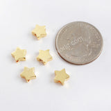 50pcs Wholesale Gold Plated Brass Star Bead PJ108