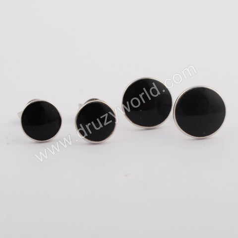 Silver Plated Small Round Studs WX1153