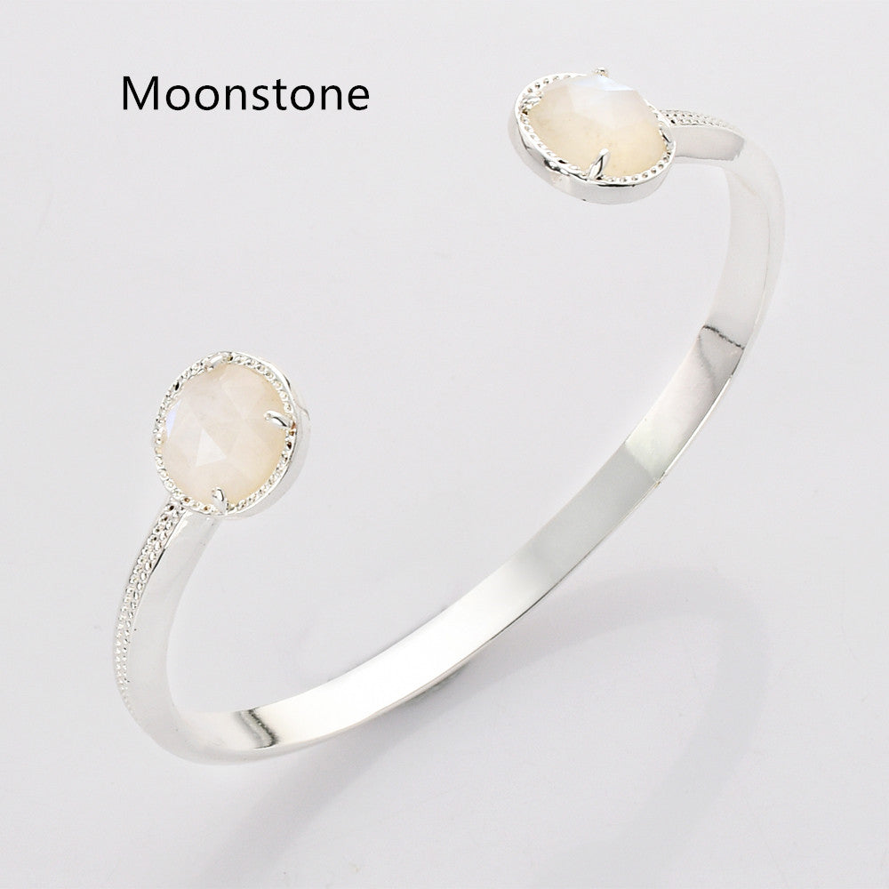 silver moonstone bracelet