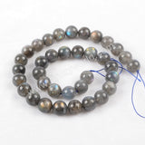 4mm/6mm/8mm/10mm/12mm Round Natural Labradorite Loose Beads LS003