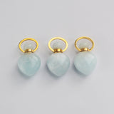 Aquamarine Perfume Bottle Pendant Necklace G2052