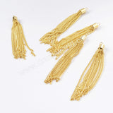 Wholesale Gold Plated Chain Tassel Jewelry Finding PJ017-G