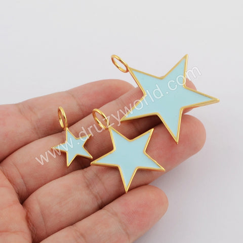 Star Gold Plated Rainbow Pendant WX1102