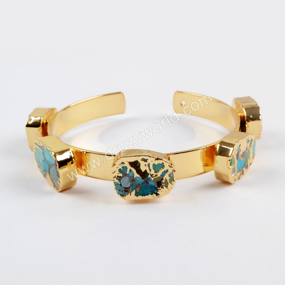 goldline turquoise bangle and bracelet