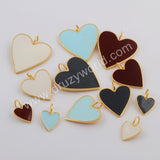 Heart Shape Gold Plated Rainbow Pendant WX1103