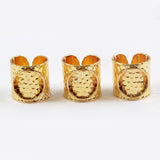 Brass Round Blank Ring Base PJ114-G