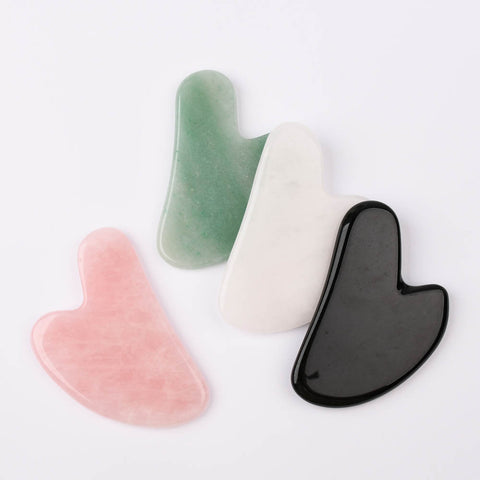 Natural Rose Quartz Gemstone Crystal Massage Plate WX1767