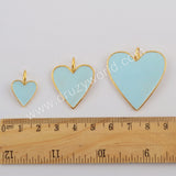 Heart Shape Gold Plated Rainbow Pendant WX1103