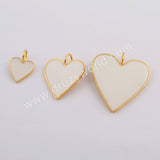 Heart Shape Gold Plated Rainbow Pendant WX1103