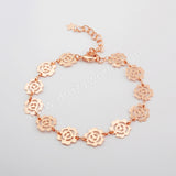 Gold Plated Rose Slice Bracelet PJ415