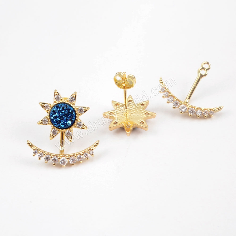 Druzy Earrings For Women,Druzy Stars,Jewellery Druzy